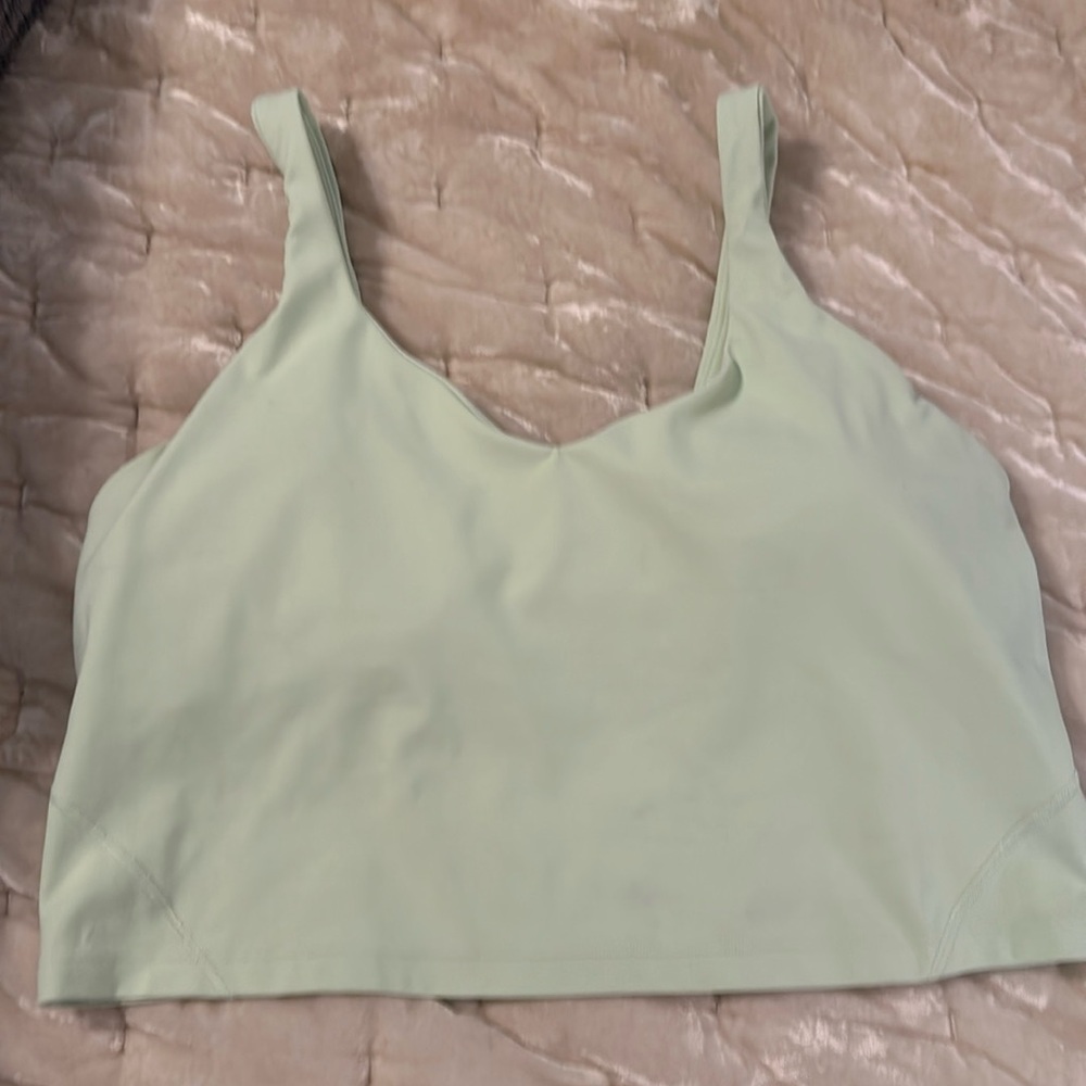 Lululemon Align Crop. Size 12. Pastel green.